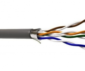 CABLE FTP CAT5E 4P SHIELD GR