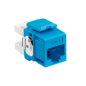 CONECTORES QUICKPORT CAT6, AZUL