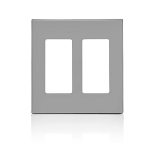 PLACA 2 VENTANAS DECORA GRIS