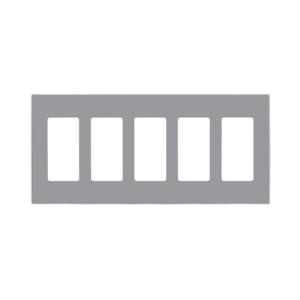 PLACA DECORA PLUS 5 UNIDADES GRIS