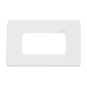 PLACA DE PLASTICO BLANCA DOBLE DE 72 mm