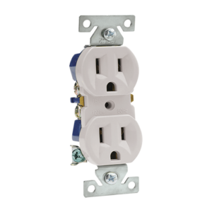 CONTACTO DOBLE ATERRIZADO MARFIL