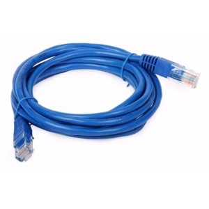 PATCH CORD BCAT6+  BLUE 10FT