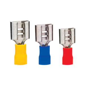 904809-0000 ZAPATA FASTON HEMBRA REDONDA ROJA  1/4 #22-16  TCA144  C/100 PZS